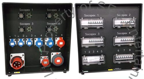 125A/3 in - 1 x 63A/3, 2 x 32A/3, 2 x 32A/1, 3 x 16A/1, 4 x Soca 125A/3 in - 1 x 63A/3, 2 x 32A/3, 2 x 32A/1, 3 x 16A/1, 4 x Soca